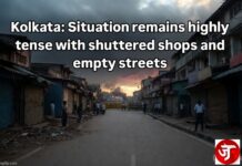 Kolkata: May 4th – Situation remains highly tense with shuttered shops and empty streets